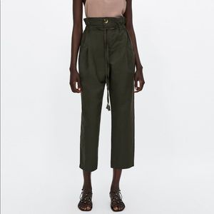 Zara Highwaist Linen Pants